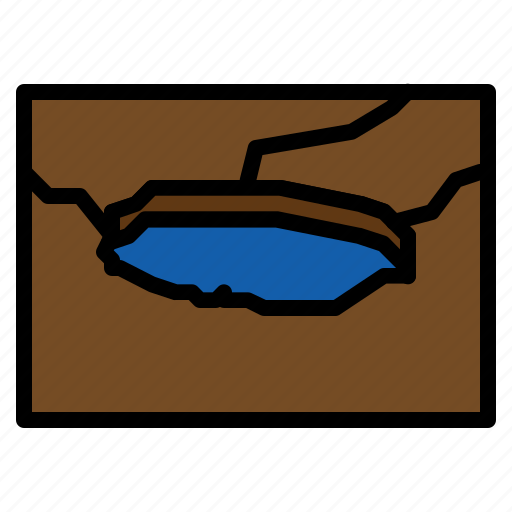 Drought, arid, ground, weather, dry season, lake, river icon - Download on Iconfinder
