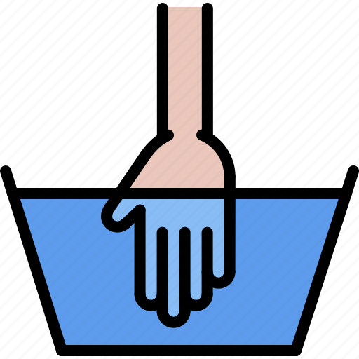 Hand, water, basin, clothing, dry, cleaning, laundry icon - Download on Iconfinder
