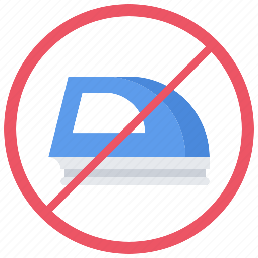 No, iron, sign, ironing, clothing, dry, cleaning icon - Download on Iconfinder