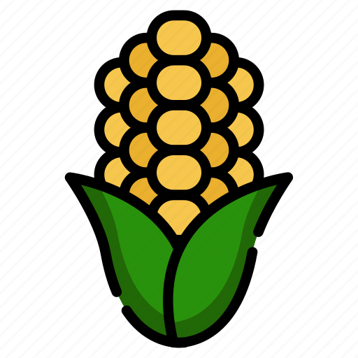 Staple, crop, maize, cooking, ingredient, sweetcorn, popcorn icon - Download on Iconfinder