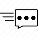 message, communication, text, chat, conversation, talk, notification