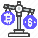 cryptocurrency, digital currency, bitcoin, blockchain, balance, money value, currency balance, currency exchange, scale