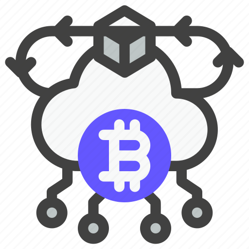 Cryptocurrency, digital currency, bitcoin, blockchain, money, cloud, network icon - Download on Iconfinder