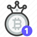 cryptocurrency, digital currency, bitcoin, blockchain, money, crown, coin, king, profile