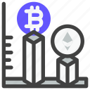 cryptocurrency, digital currency, bitcoin, blockchain, money, graph, analytics, chart, statistics