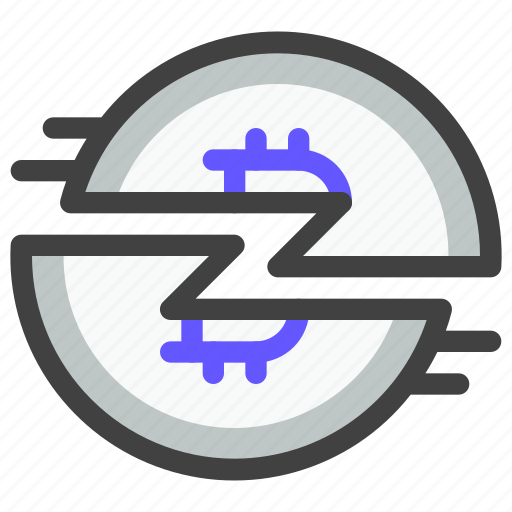 Cryptocurrency, digital currency, bitcoin, blockchain, money, halving, divide icon - Download on Iconfinder