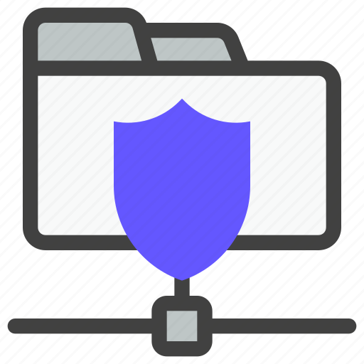 Data security, protection, technology, network, privacy, folder protection, shield icon - Download on Iconfinder