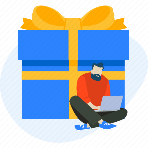 E-commerce, gift, online, sale, shop, shopping, store illustration - Download on Iconfinder