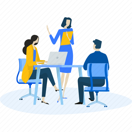 Business, career, management, meeting, office, people, teamwork illustration - Download on Iconfinder