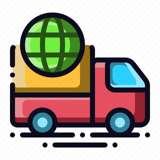 Delivery, global, online, shipping, truck icon - Download on Iconfinder