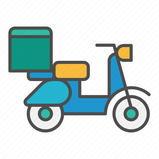 Delivery, last mile, motorcycle, order, post icon - Download on Iconfinder