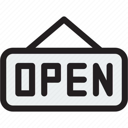 Open, open icon, open tag, shop, store icon icon - Download on Iconfinder