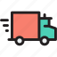 moving truck, moving van, transportation, van, van icon, vehicle icon 