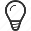 bulb, creative, electric bulb, idea, lamp, light bulb icon, light icon 