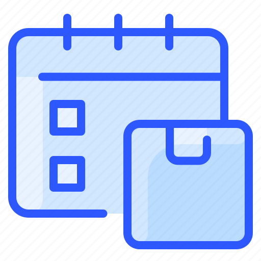 Box, calendar, date, delivery, package, schedule icon - Download on Iconfinder