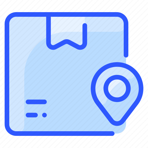 Box, delivery, location, package, parcel, pin, shipping icon - Download on Iconfinder