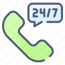 24/7, call, customer, service, support