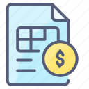 bill, ecommerce, file, invoice, payment, receipt
