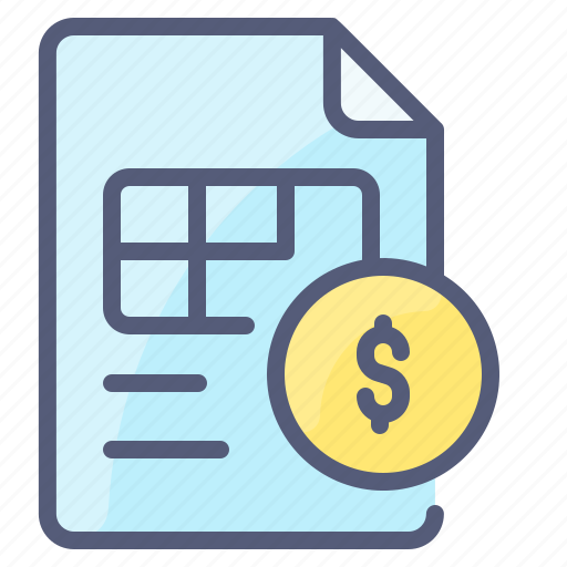 Bill, ecommerce, file, invoice, payment, receipt icon - Download on Iconfinder