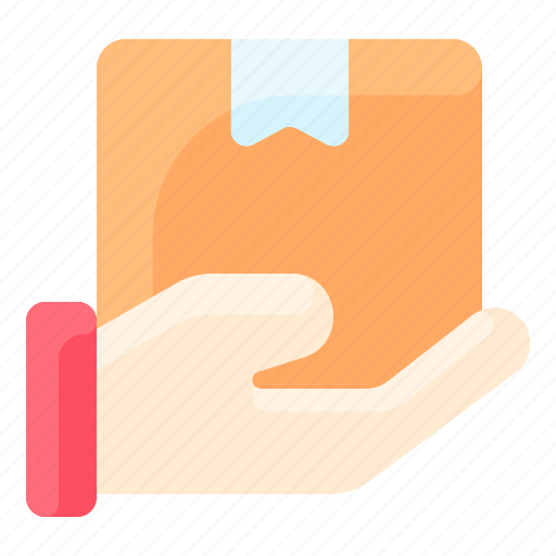 Box, delivery, hand, package, shipping icon - Download on Iconfinder