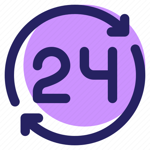 24 hours, marketing, time, ecommerce icon - Download on Iconfinder