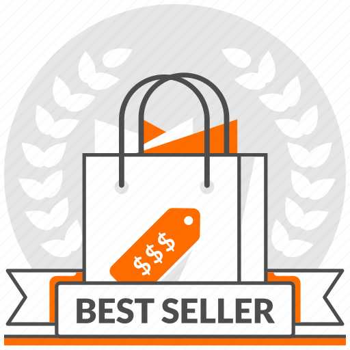Best, best sellers, concept, ecommerce, paper bag, seller, shopping bag icon - Download on Iconfinder