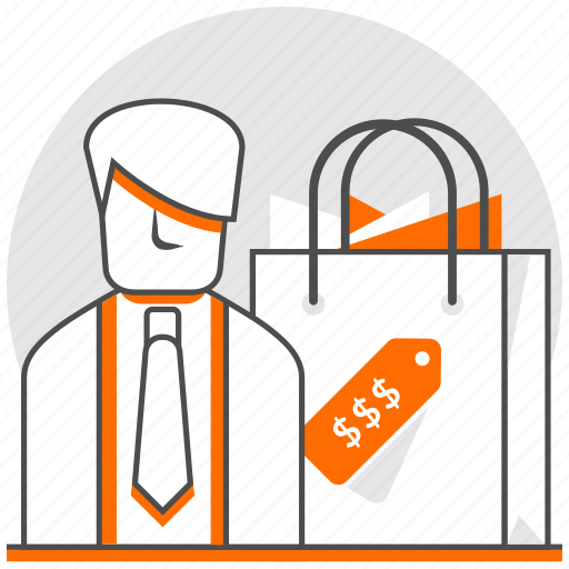 Concept, ecommerce, men, paper bag, products, products for men, shopping bag icon - Download on Iconfinder