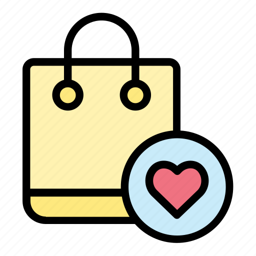 Favorite, shopping bag, heart, ecommerce, online, shopping icon - Download on Iconfinder