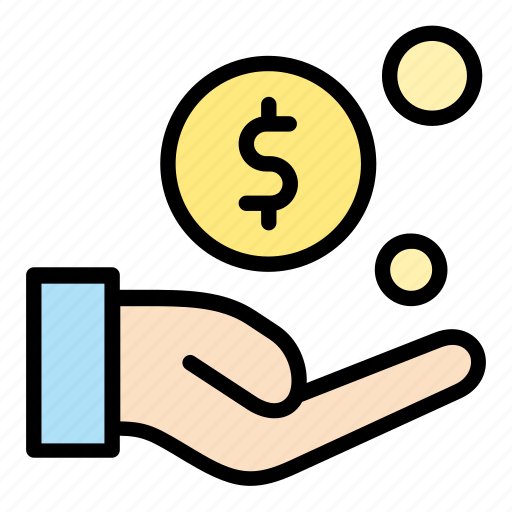 Hand, money, coin, dollar icon - Download on Iconfinder