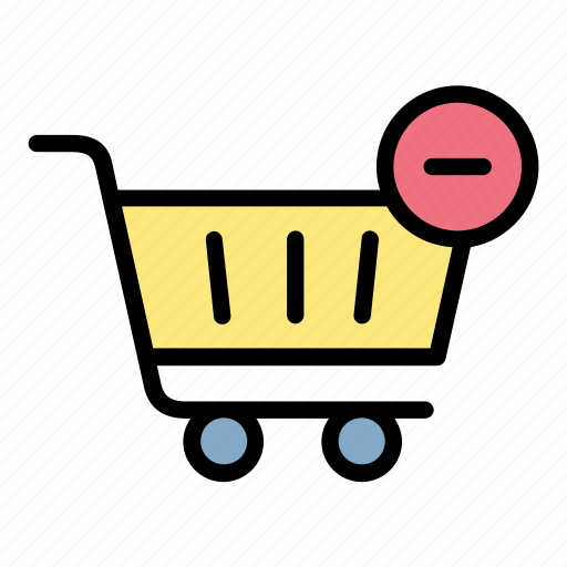 Remove, cart, shopping cart, trolley, ecommerce, online icon - Download on Iconfinder