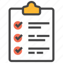checklist, clipboard, document, list, orderlist, tasklist, tick