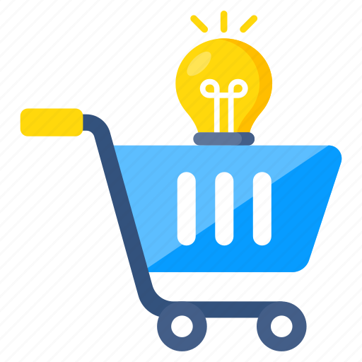 Creative shopping, shopping cart, handcart, pushcart, wheelbarrow icon - Download on Iconfinder