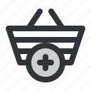 ecommerce, add, buy, cart, plus, shopping