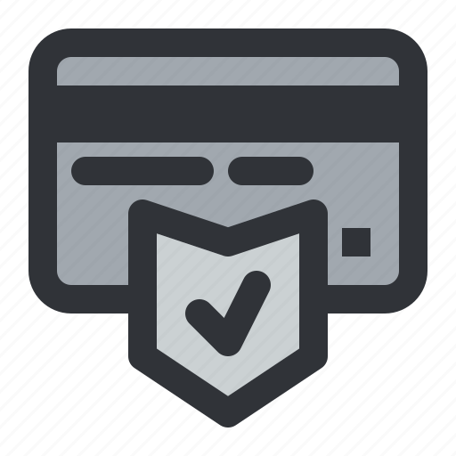 Ecommerce, card, check, payment, shield, verified icon - Download on Iconfinder
