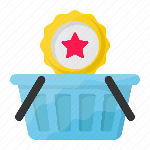 Basket, quality shopping, shopping bucket, shopping badge, hamper icon - Download on Iconfinder