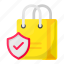 secure shopping, safe shopping, shopping bag, tote bag, buying 
