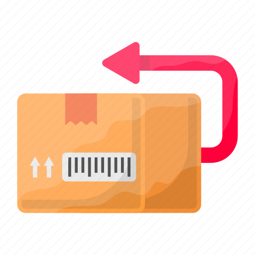 Return package, parcel return, cardboard, exchange goods, box, replace icon - Download on Iconfinder