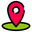 location, map, pin, ecommerce 