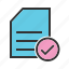 checklist, document, items, list, paper, task, tick 