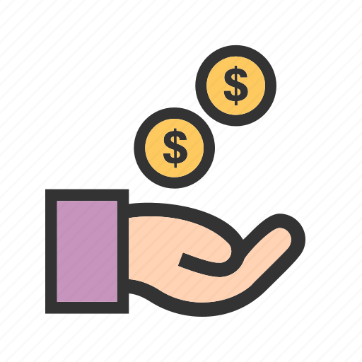 Cash, cents, dollar, exchange, funding, hand, money icon - Download on Iconfinder