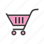 basket, carrier, cart, market, shop, spend, trolley 