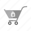 basket, carrier, cart, ecommerce, locked cart, shopping, trolley 