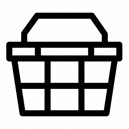 Bag, basket, commerce, e, food, market, shop icon - Download on Iconfinder