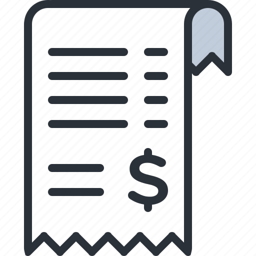 Bill, ecommerce, money, order, payment, receipt, shopping icon - Download on Iconfinder