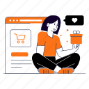shopping, ecommerce, cart, store, business 