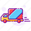 delivery, delivery truck, e-commerce, service, shipping, vehicle 