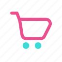 ecommerce, two, color, cart
