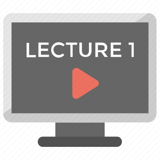 Educational lecture, online courses, online lecture, recorded lecture, video lecture icon - Download on Iconfinder