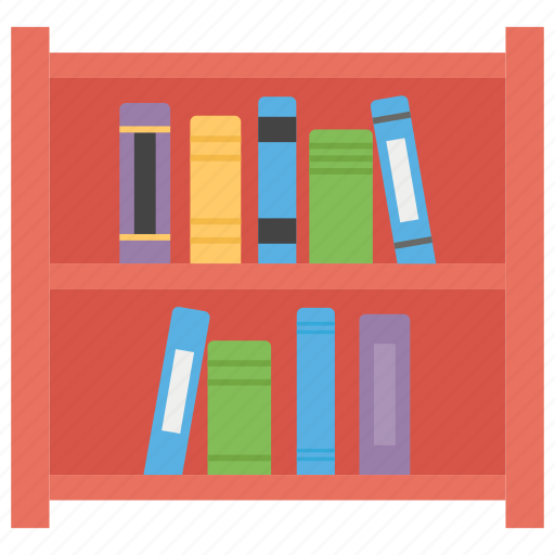 Books rack, bookshelf, folders file, library, study room icon - Download on Iconfinder