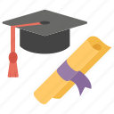 certificate, degree, educational degree, graduation, scholarship